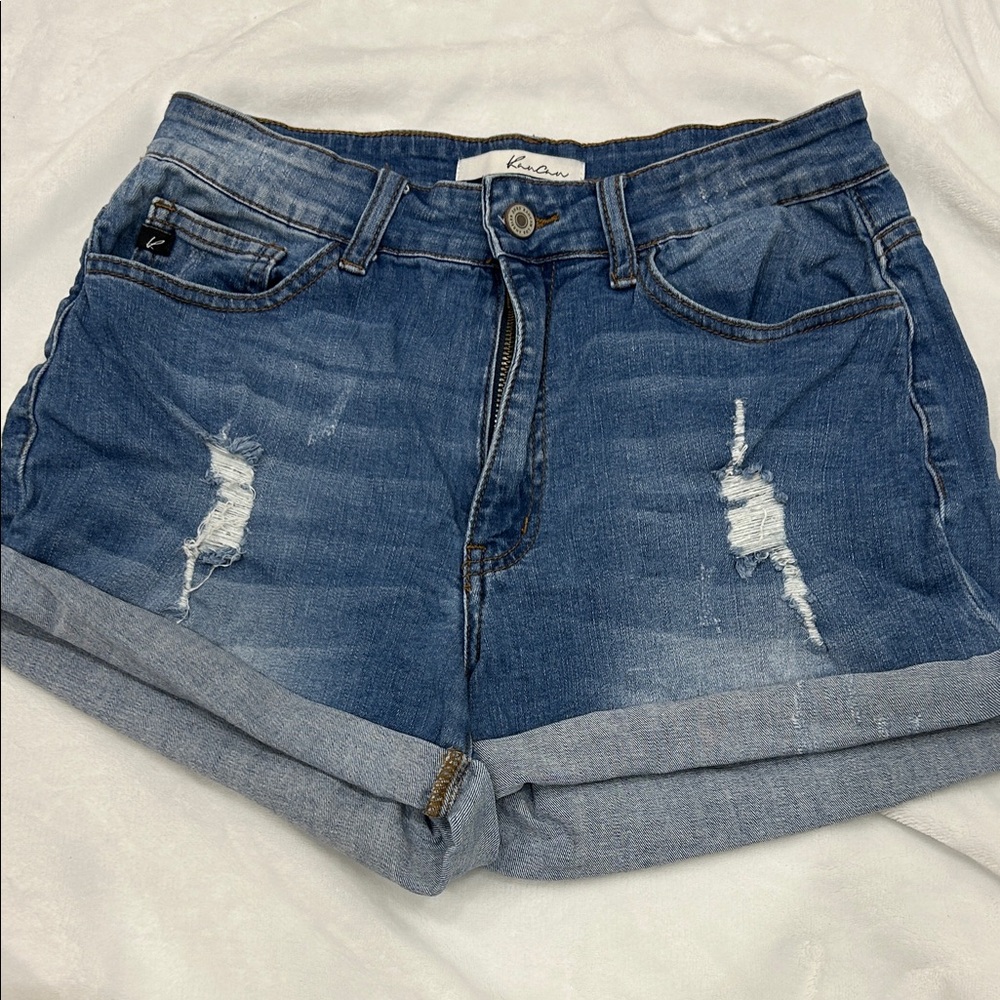 KanCan Denim Distressed Women’s Shorts
